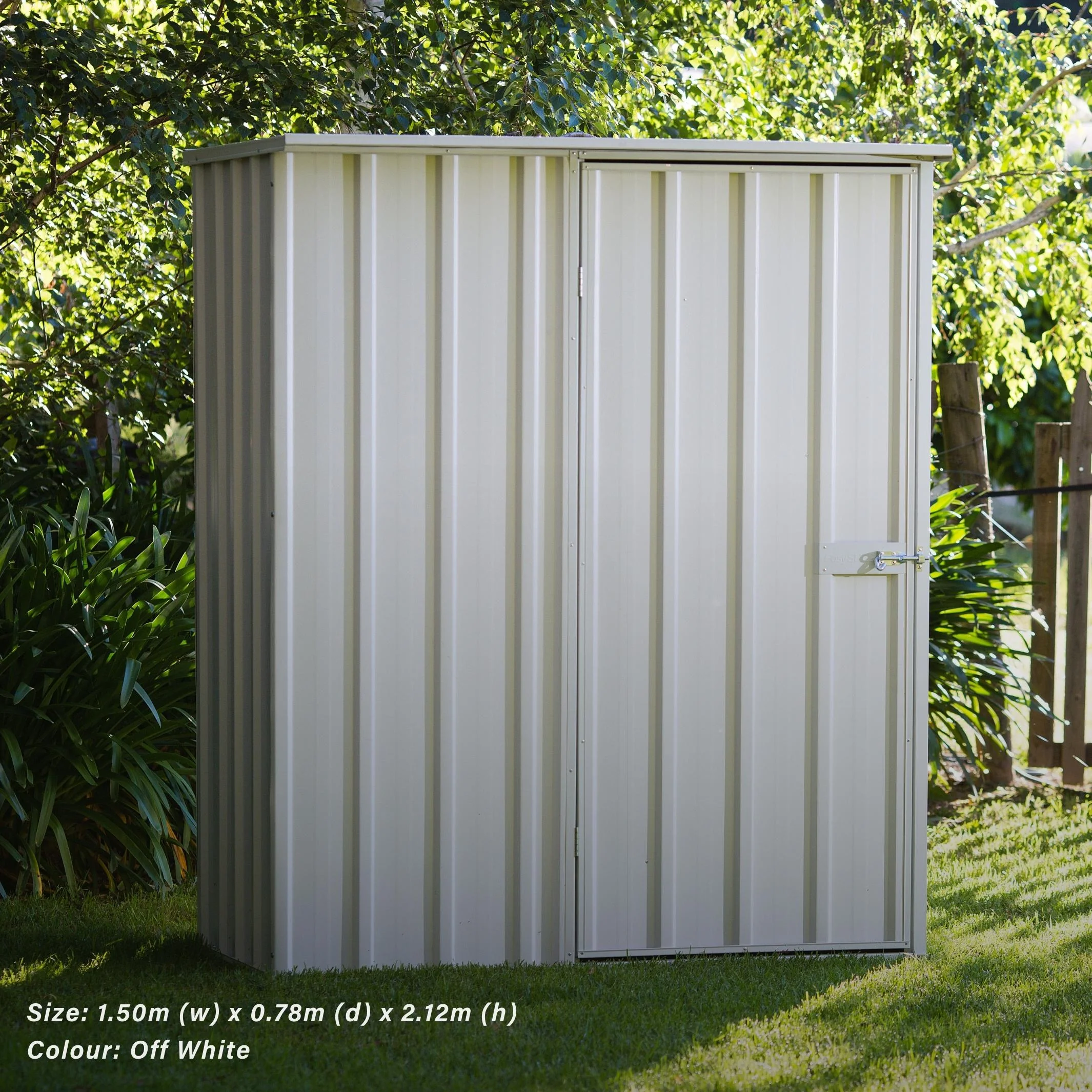 1.5m x 0.78m Flat Roof Garden Shed - Image 25