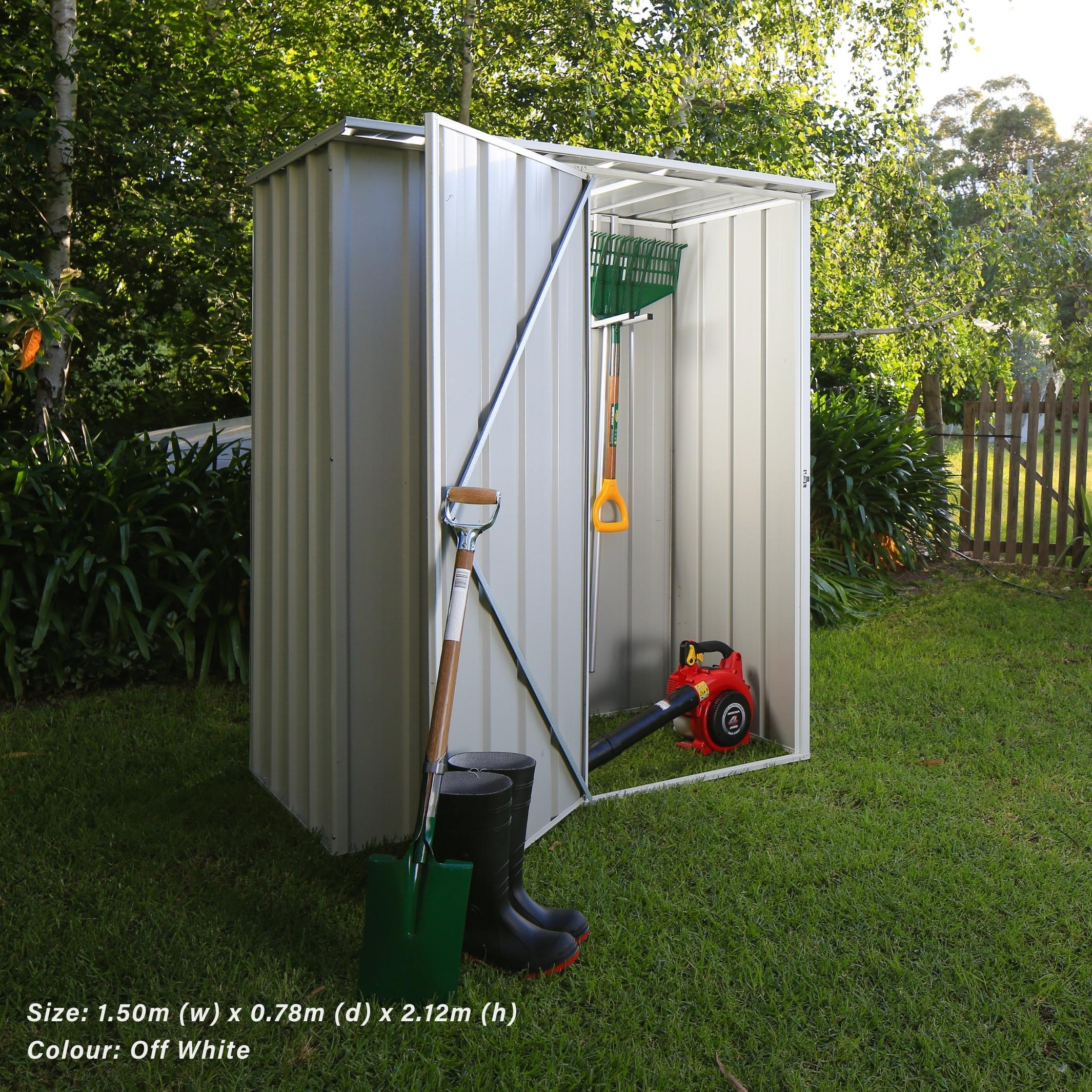 1.5m x 0.78m Flat Roof Garden Shed - Image 26