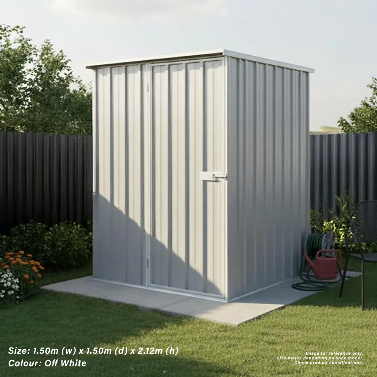 1.5m x 1.5m Flat Roof Garden Shed - Image 28
