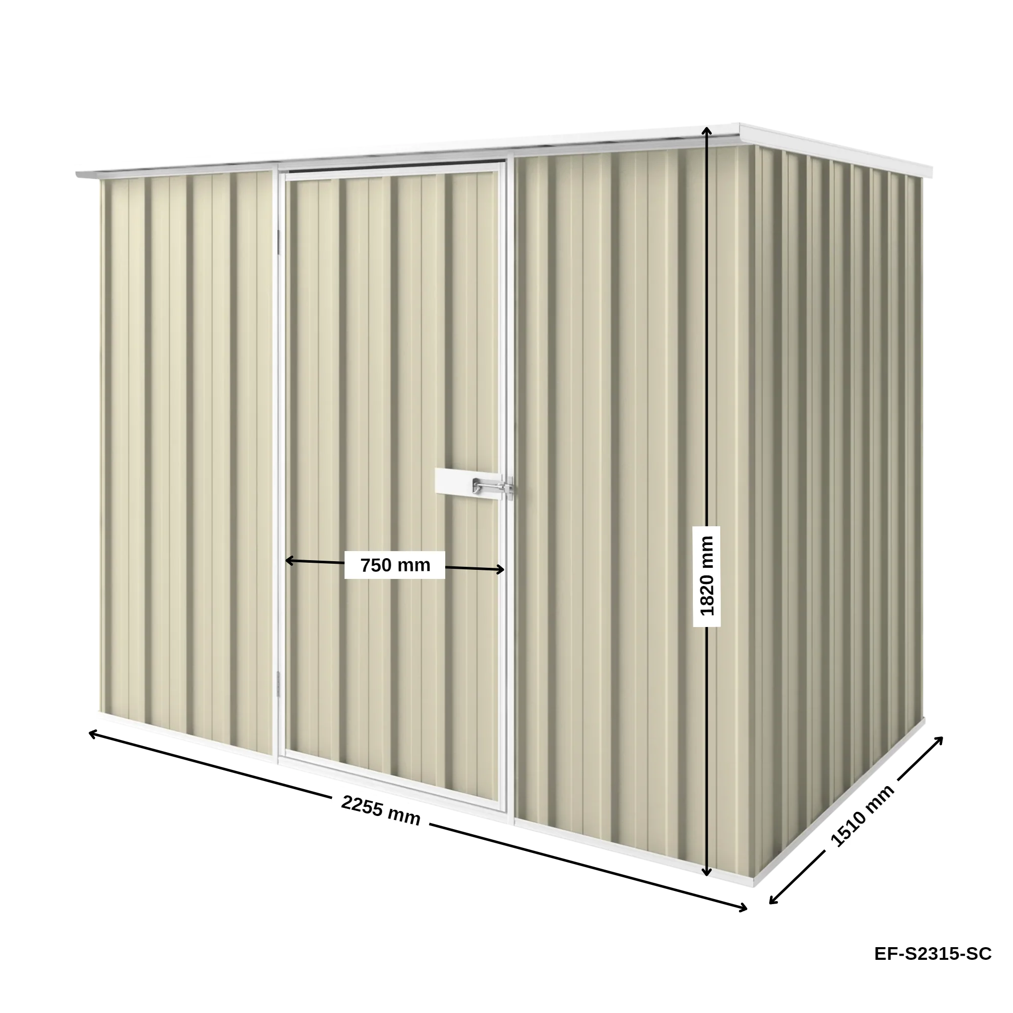2.25m x 1.5m Flat Roof Garden Shed - Image 25