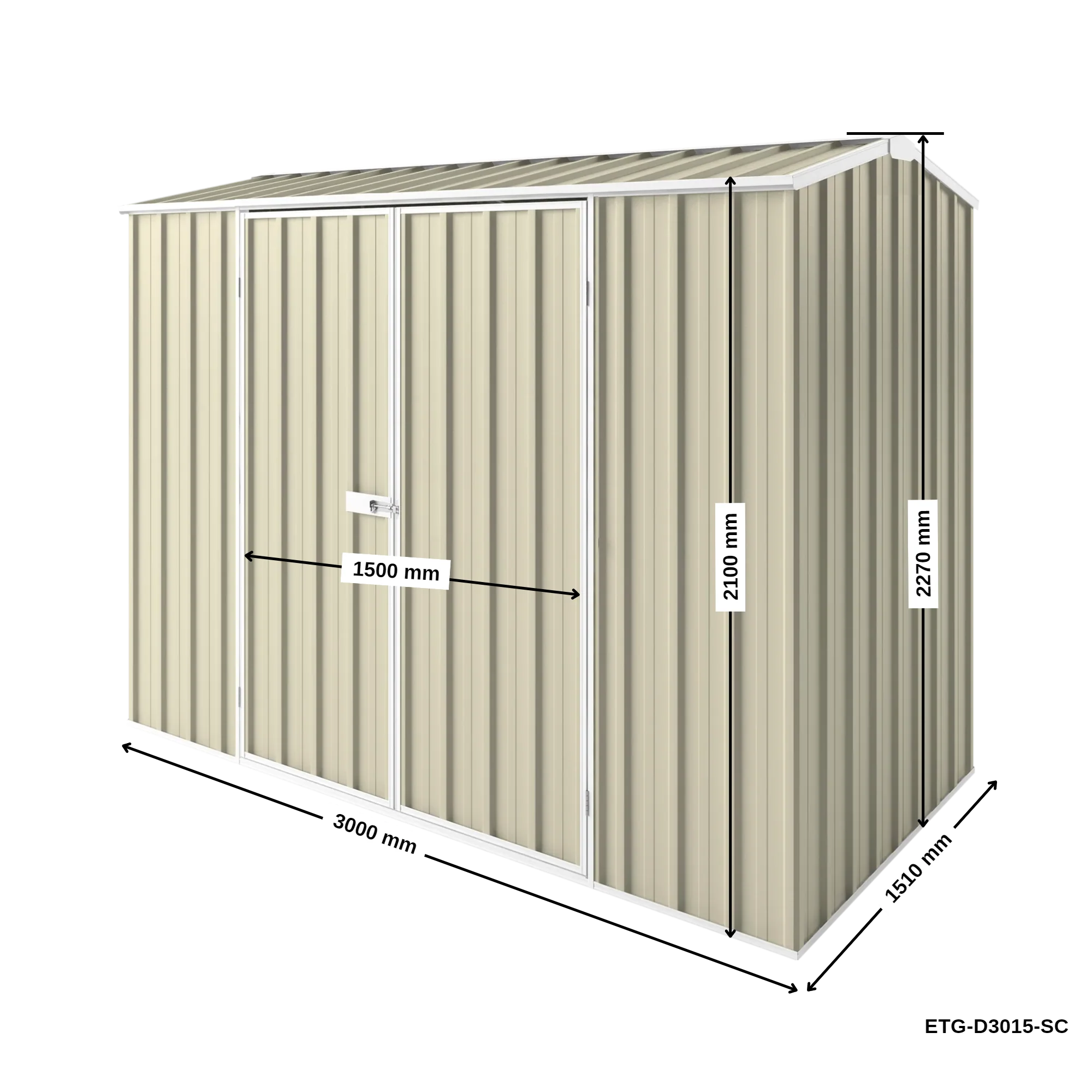 3m x 1.5m Gable Roof Garden Shed - Image 26