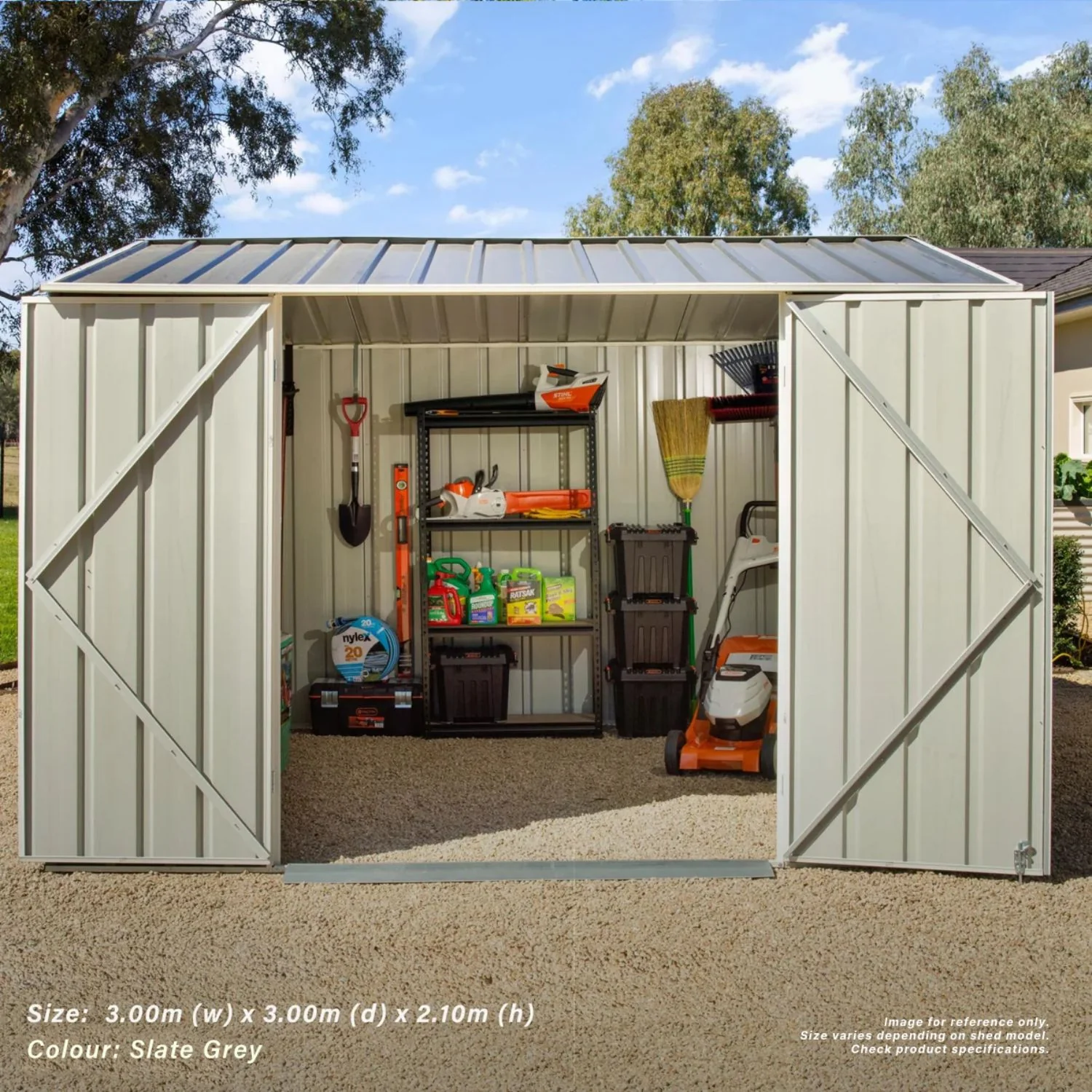 3m x 2.25m Gable Roof Garden Shed - Image 25
