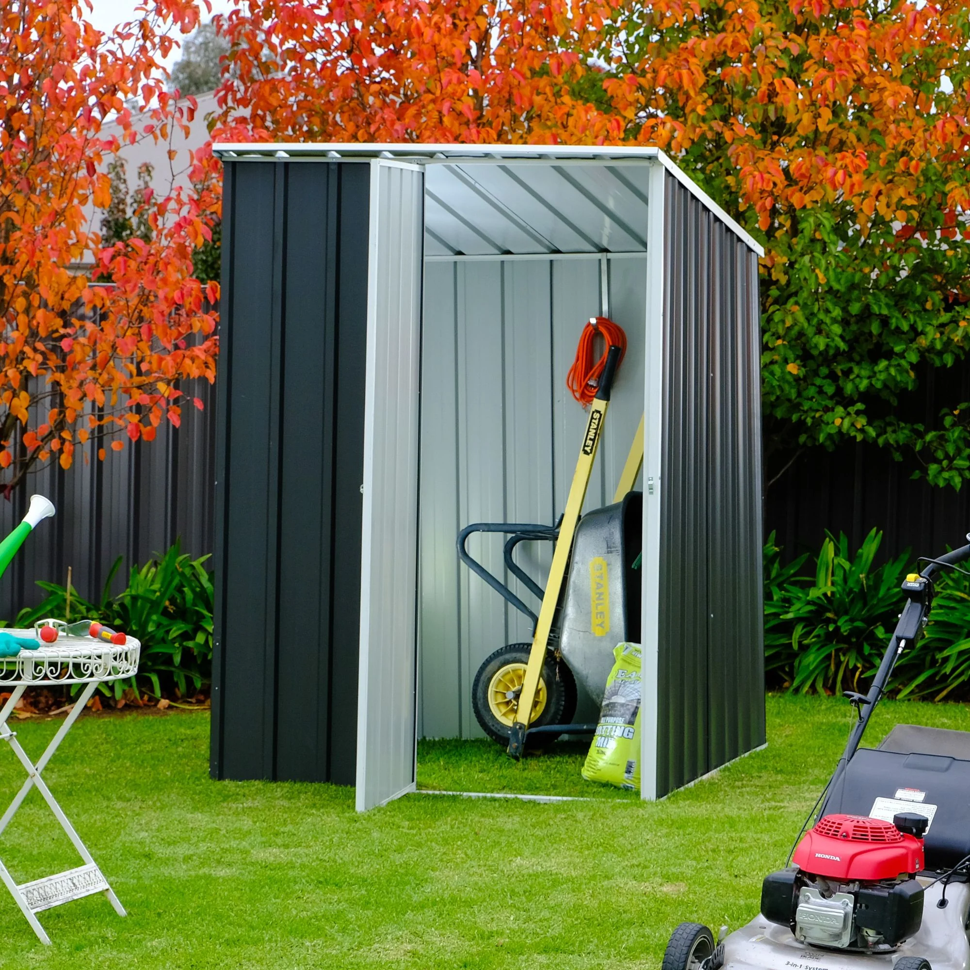 1.5m x 1.5m x 2.1m Skillion Roof Garden Shed - Image 13