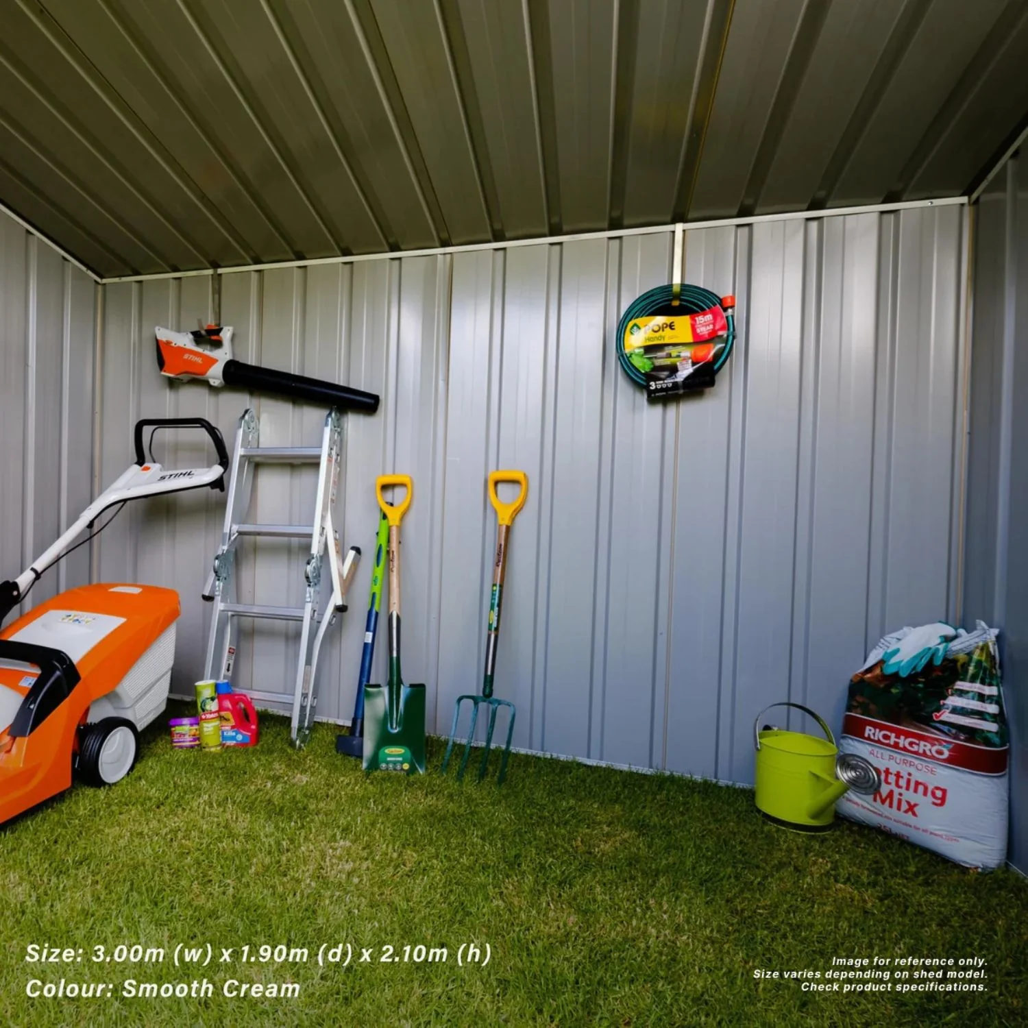 3m x 1.9m x 2.1m Skillion Roof Garden Shed - Image 15